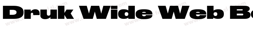 Druk Wide Web Bold Regular字体转换